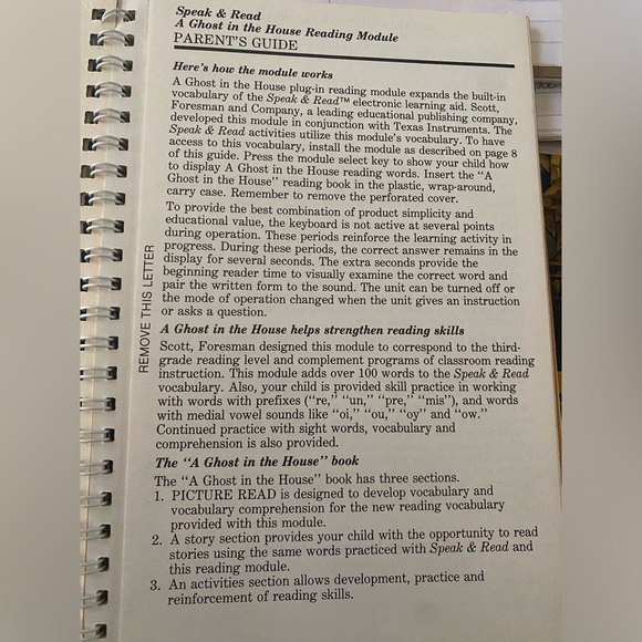 Texas Instruments Vintage Booklet Cartridge Speak & Read 1981 3rd Grade Reading - Picture 10 of 13